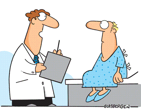 I'm writing you a prescription for steel toed bedroom slippers.